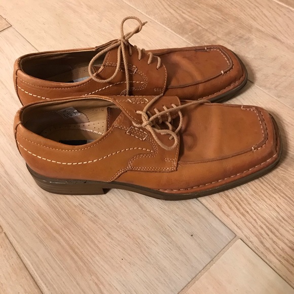 Carlo Morandi brown leather plain toe oxford main image 7